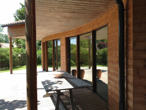 réalisation Acadie : extension de maison avec batiment ossature bois