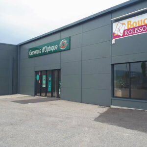 Maîtrise d'oeuvre, maître d'oeuvre drome, Maisons Acadie, réalisation magasin Générale d'Optique Valence
