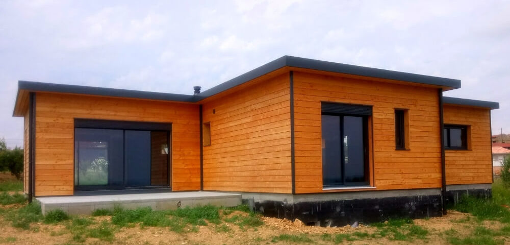 Réalisation - Fabrication maison ossature bois plain pied - Maisons Acadie (12)