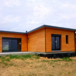 Réalisation - Fabrication maison ossature bois plain pied - Acadie (12)
