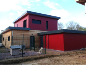 Réalisation colorée et fabrication maison ossature bois plain pied ou à étage - Maisons Acadie (14)