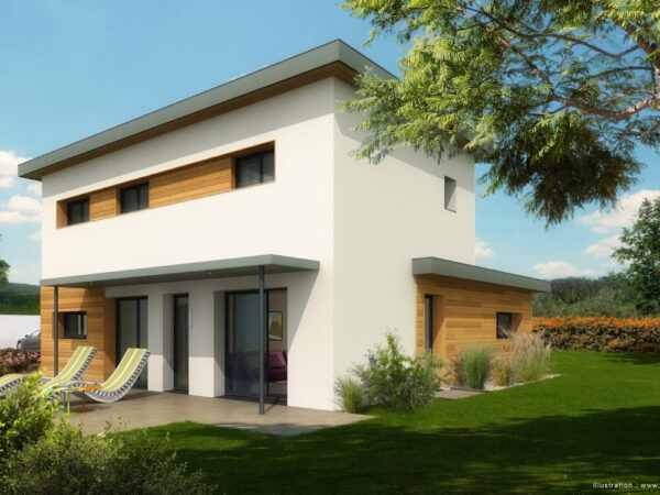 Réalisation - Fabrication maison ossature bois plain pied ou à étage - Maisons Acadie (6)