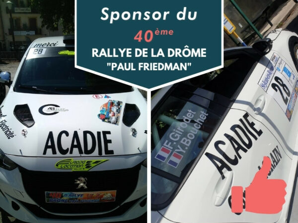 40ème édition RALLYE DE LA DROME PAUL FRIEDMAN -Acadie