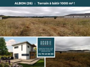 Terrain à batir - ALBON - 26 - MAISONS ACADIE