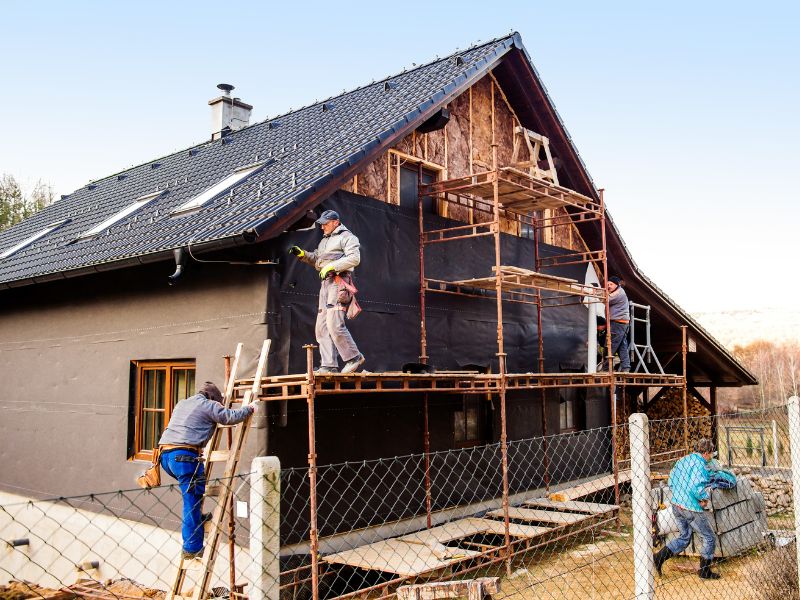 ACADIE - travaux renovation energetique - isolation par l'extérieur facade