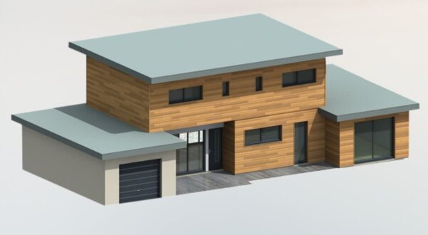 Acadie, constructeur maison modulaire évolutive avec façade bois