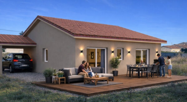 construction maison bois contemporaine drome - ACADIE